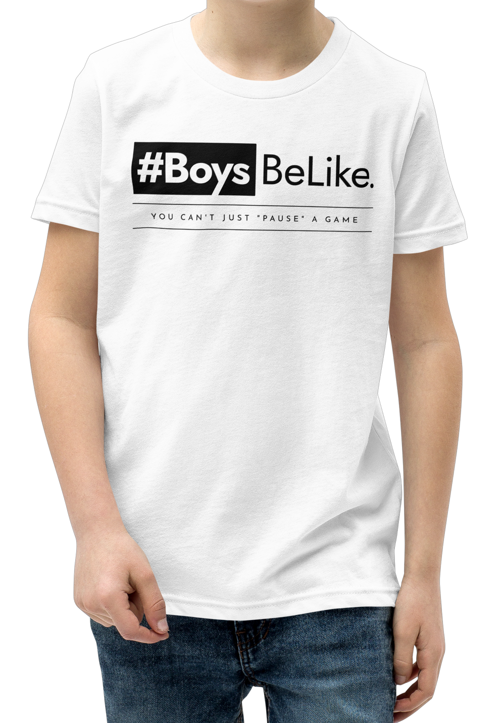 #BoysBeLike. You can't just "pause" a game. Youth Short Sleeve T-Shirt